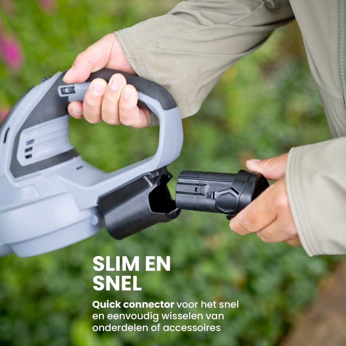 Krachtige Draadloze Bladblazer 12V op Accu met 7 Blaasstanden