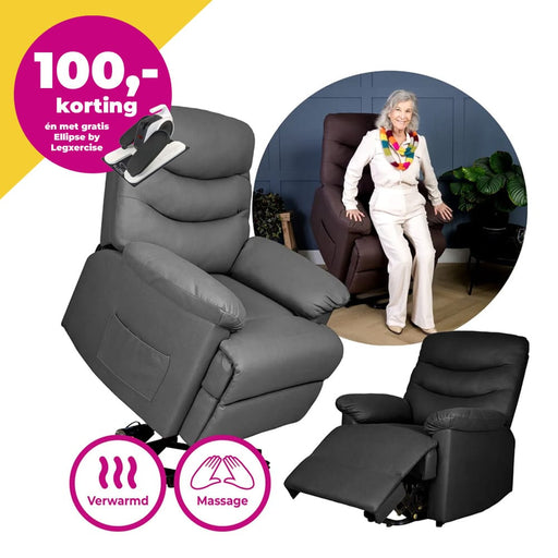 Vitadora sta-op stoel met massage en warmte