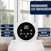 4-in-1 Luchtkoeler, Ventilator, Luchtbevochtiger en Luchtreiniger