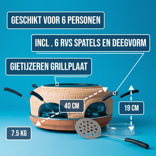 BluMill Terracotta Pizza Oven met Grill