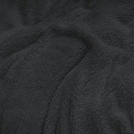 Teddy dekbedovertrek - Antraciet 200 x 220