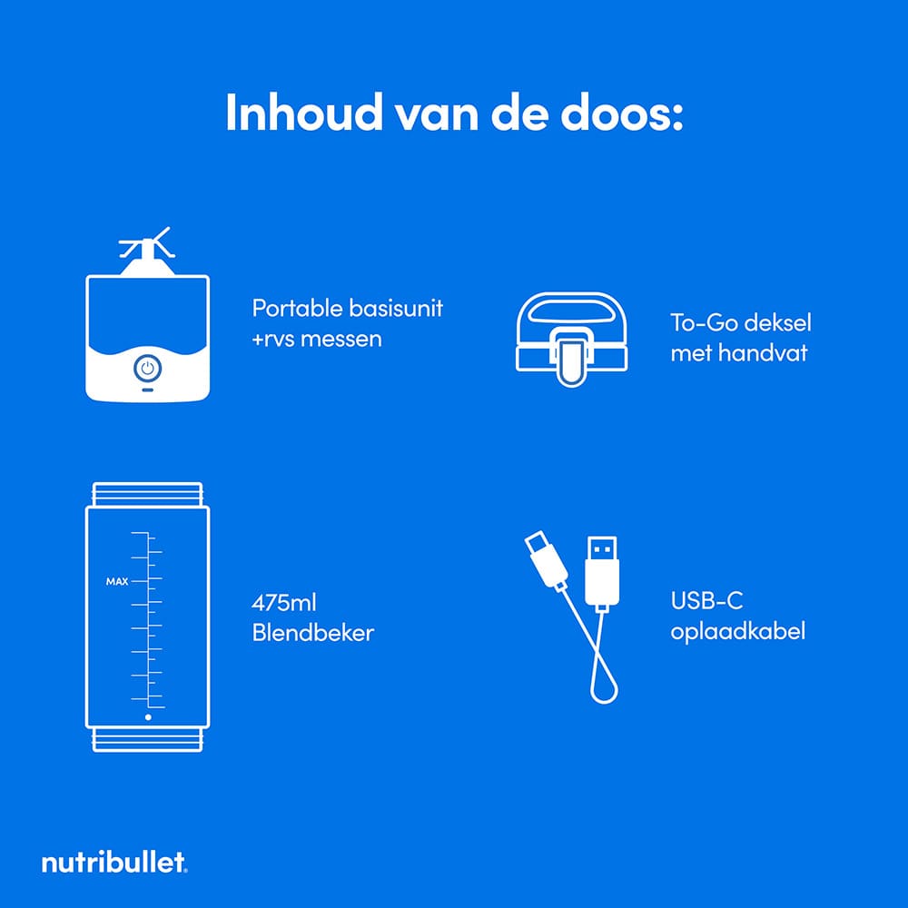 NutriBullet Mini Blender Portable Sans Fil à Porter