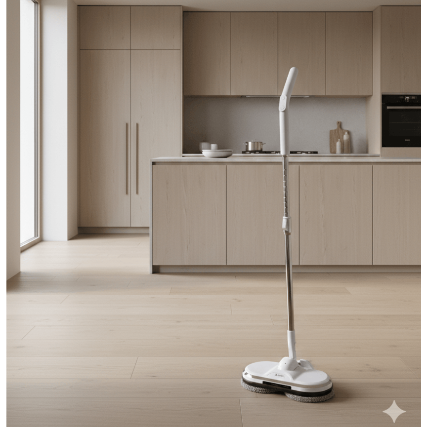 BluMill Draadloze Elektrische Dweil met Sprayfunctie en LED-verlichting