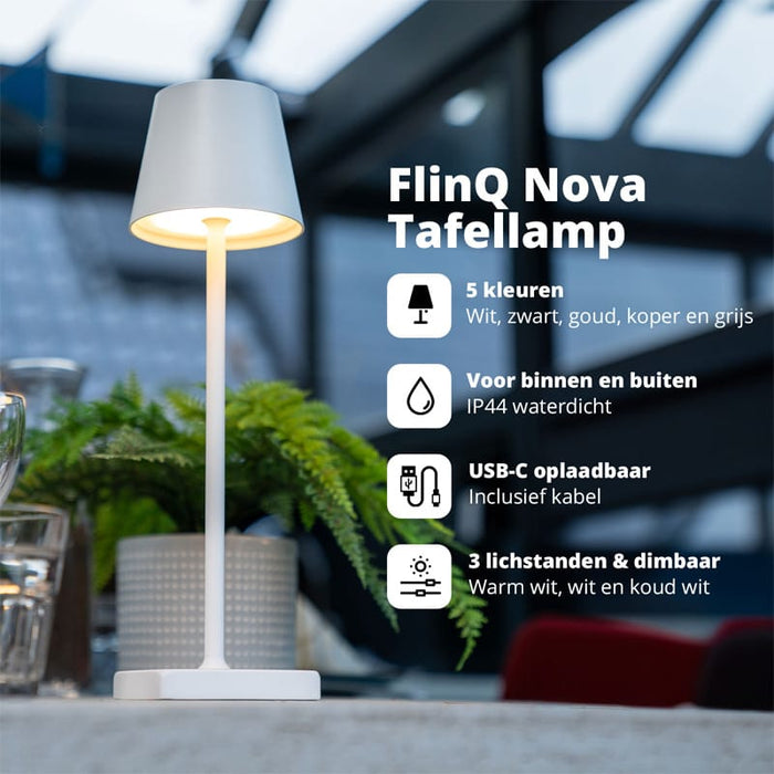 Draadloze tafellamp nova met dimfunctie