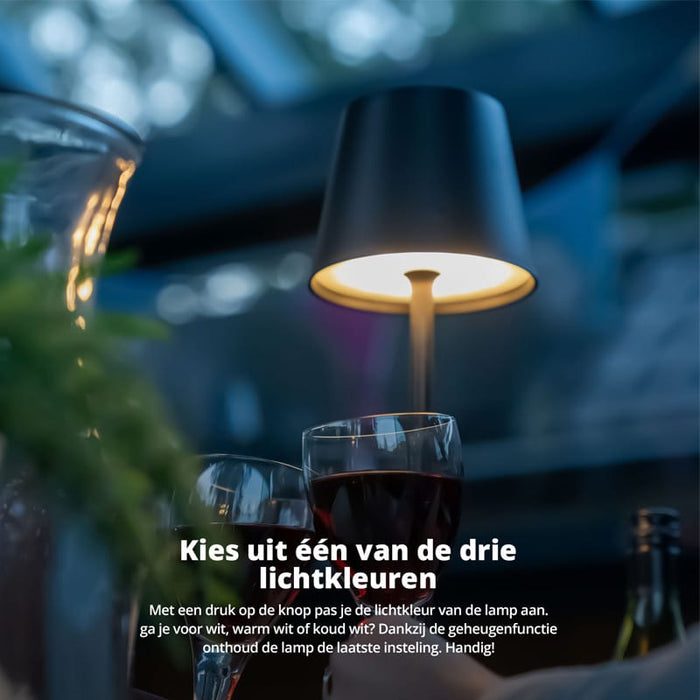 Draadloze tafellamp nova met dimfunctie