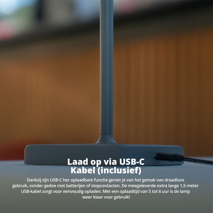 Draadloze tafellamp nova met dimfunctie