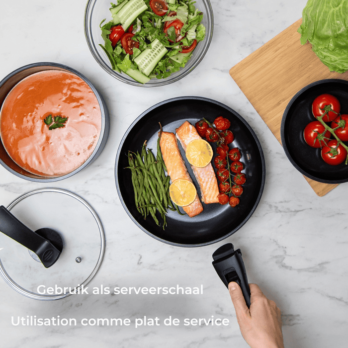 Kelton Complete 4-in-1 stapelbare 26-delige pannenset