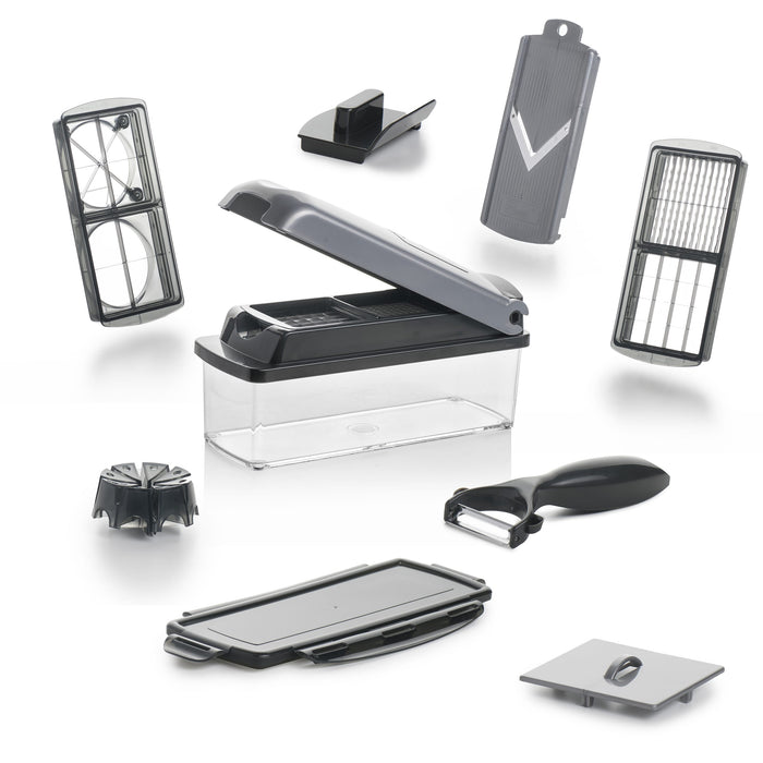 Nicer Dicer Plus grijs 12-delige groentesnijder