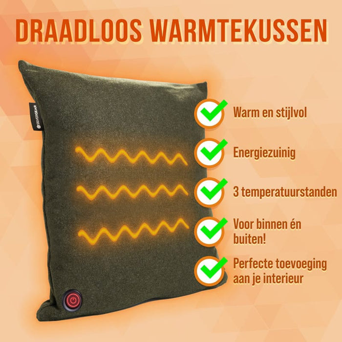 Oplaadbaar warmtekussen - olijfgroen