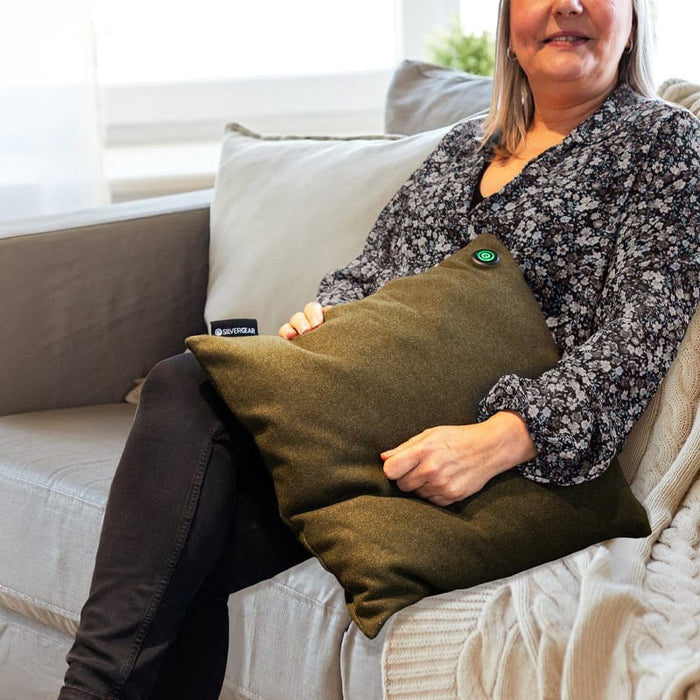 Oplaadbaar warmtekussen - olijfgroen