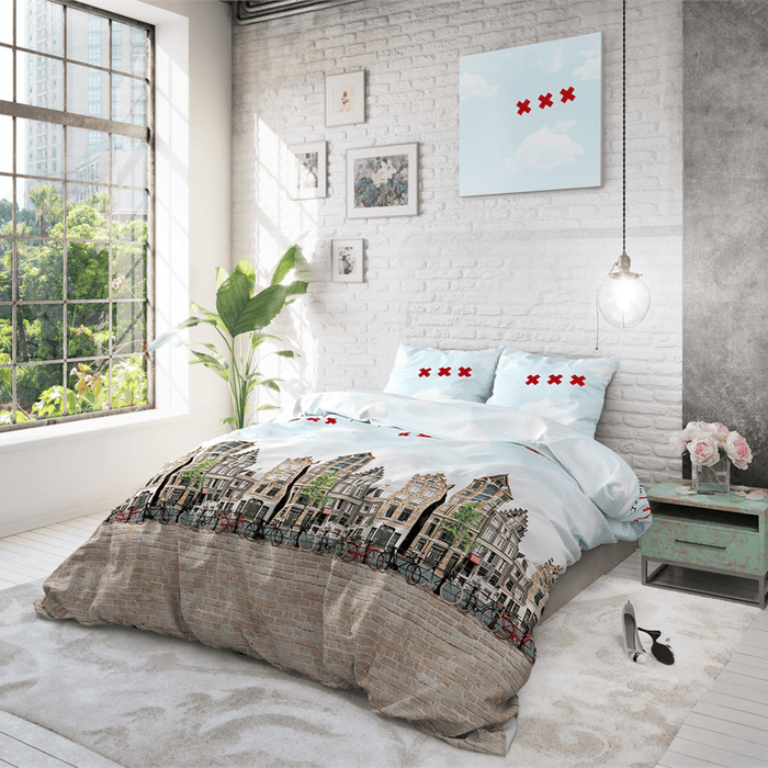 Amsterdam Grachten Dekbedovertrek Katoen - Multi - 240 x 220 cm