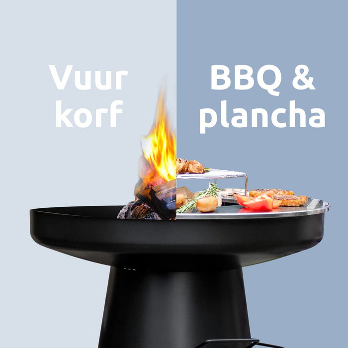 BluMill 3-in-1 Vuurkorf Plancha Barbecue