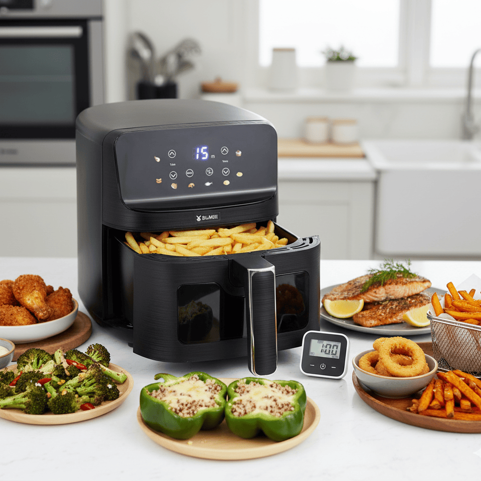 BluMill ColorTouch Airfryer 4,5L met 8 programma's