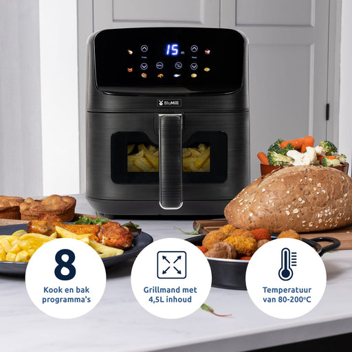 BluMill Digital ColorTouch 4,5L Airfryer