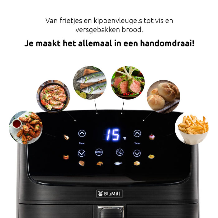 BluMill Digital ColorTouch 4,5L Airfryer