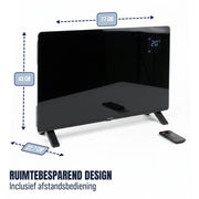 BluMill Elektrische Convectorkachel - Glazen Design Paneelheater