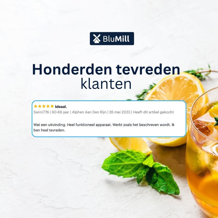 BluMill Ijsblokjesmachine met kijkvenster review