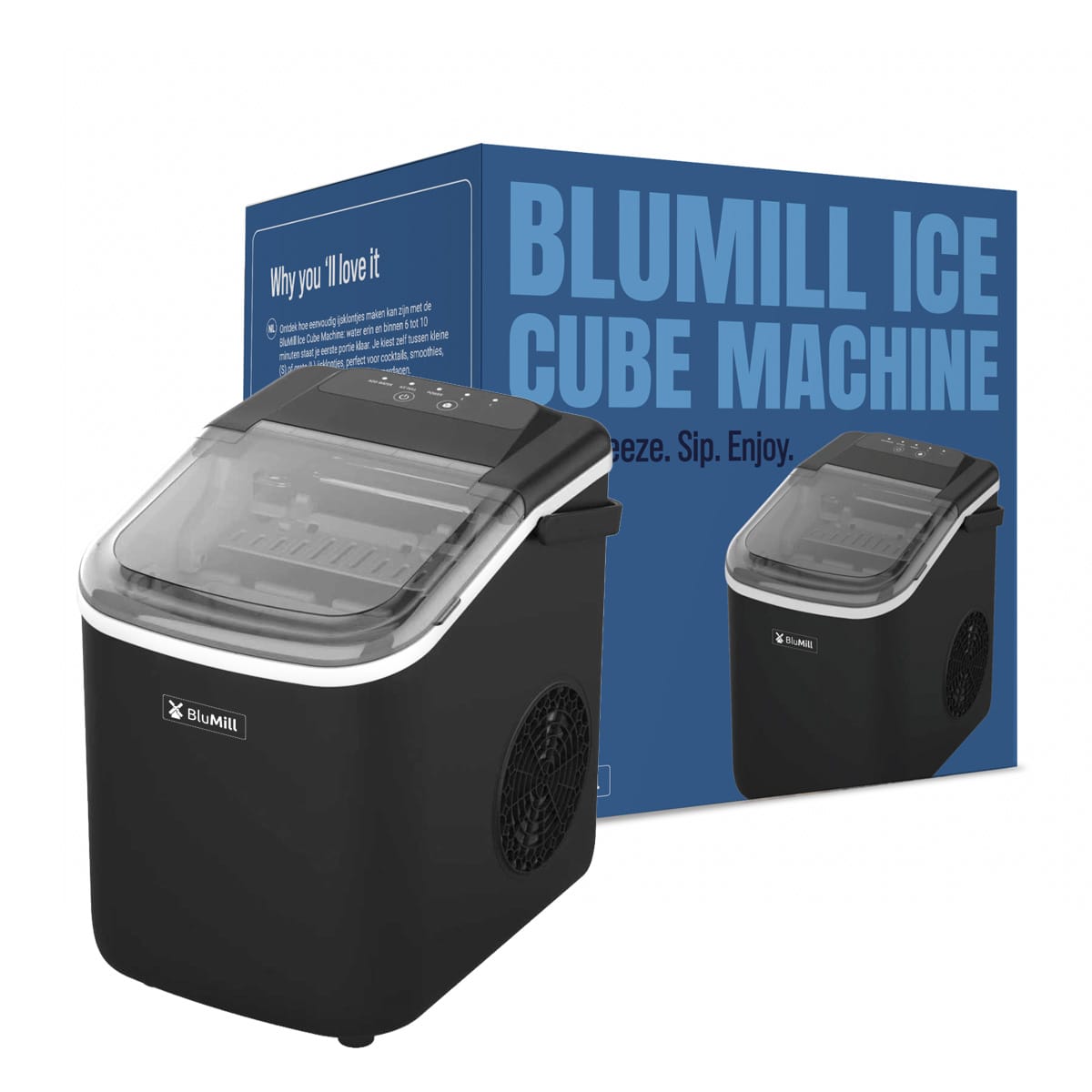 BluMill IJsblokjesmachine voor heerlijke koude drankjes