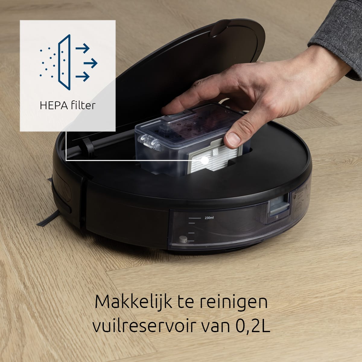 BluMill Robotstofzuiger met dweilfunctie filter