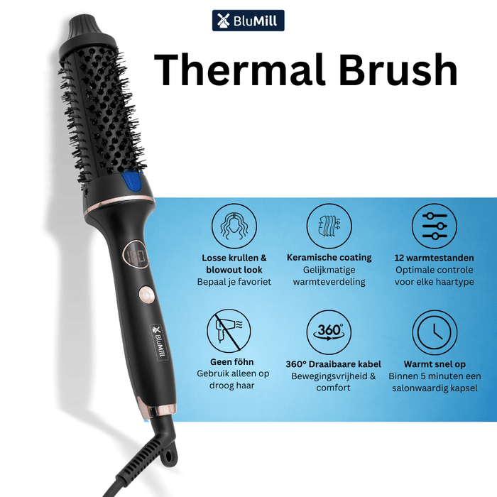 BluMill Thermal Brush - keramische krulborstel