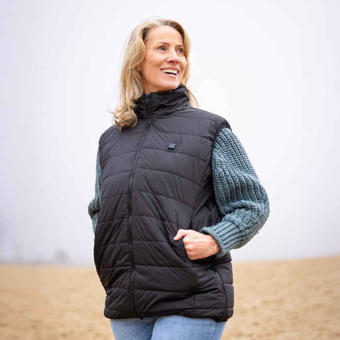 Vitadora verwarmde bodywarmer voor dames en heren met powerbank