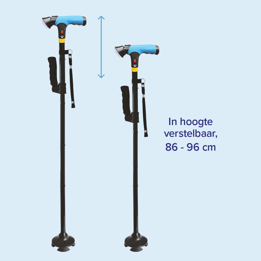DR-HO'S Get Up & Go Wandelstok in hoogte verstelbaar