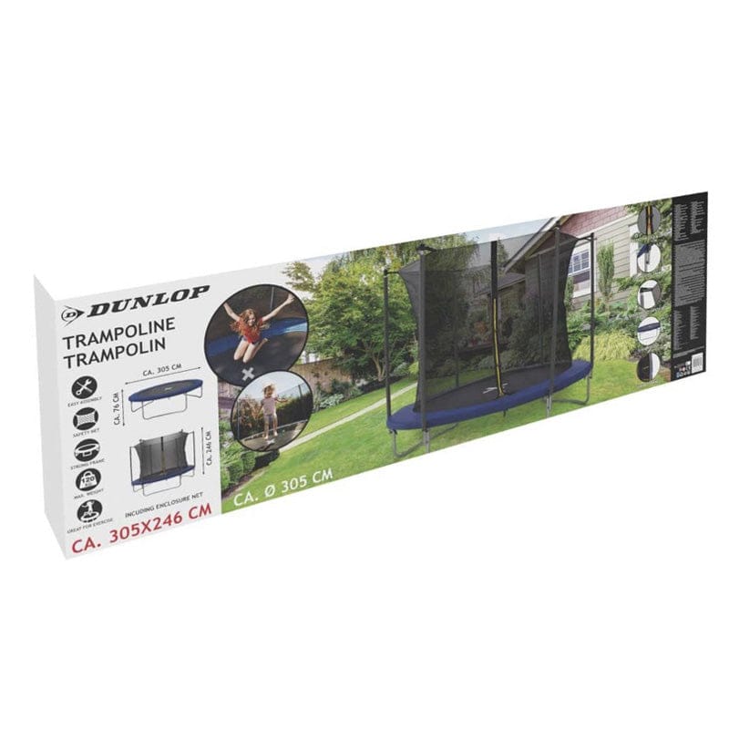 Dunlop trampoline met veiligheidsnet Ø 305 cm