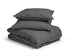 Housse de couette en coton égyptien Uni - Anthracite - 140 x 200/260