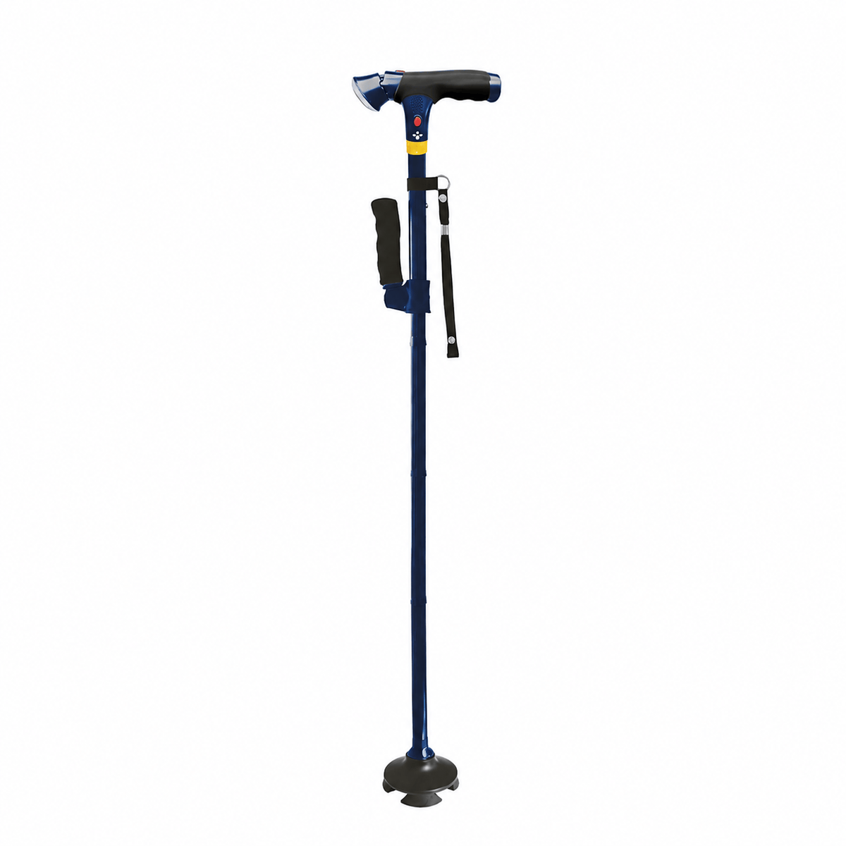 DR-HO'S Get Up & Go Wandelstok - Opvouwbaar, met LED-verlichting en alarm enkele stuk