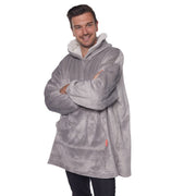 HOMIE Hoodie ultrazachte hoodie-deken grijs