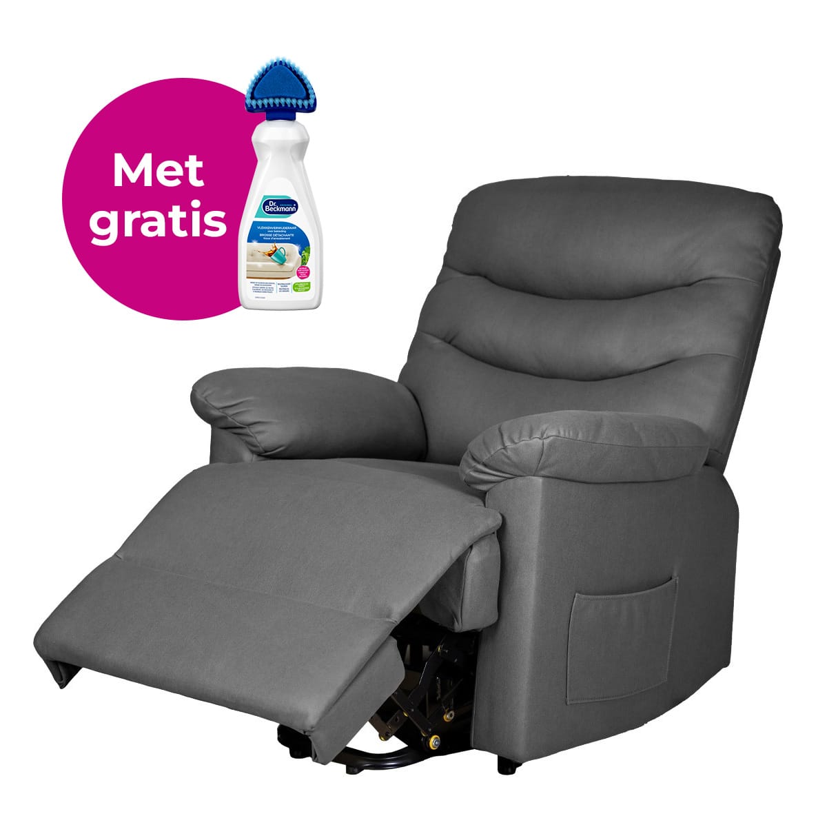 Vitadora sta-op stoel met massage en warmte stof