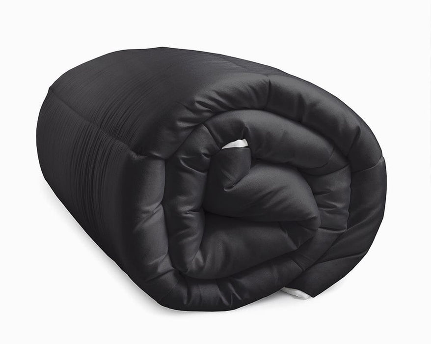 Lazy Dekbed Zwart – Dekbed en overtrek in-1 - 240 x 200 cm