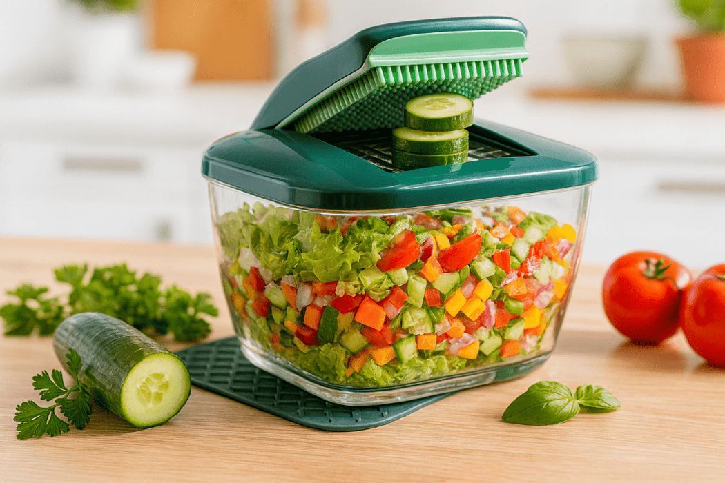 Nicer Dicer Chef voor salade maken