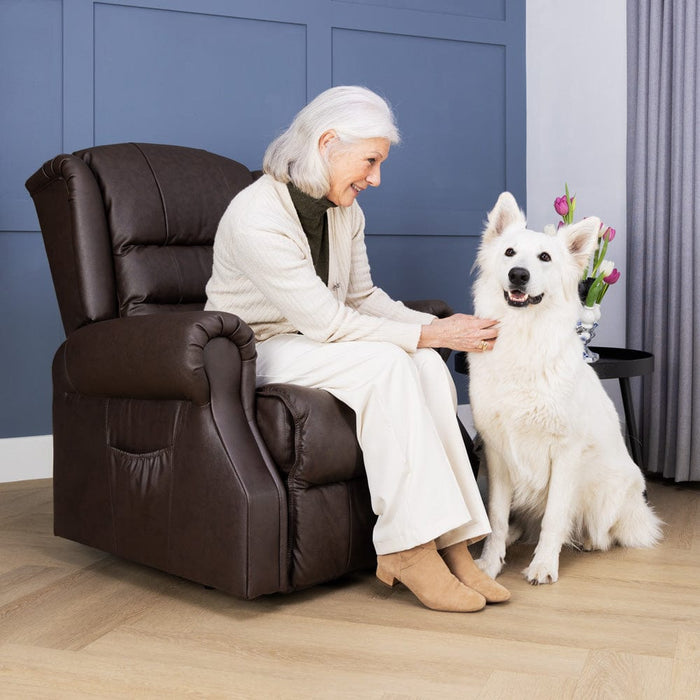 Sta-op stoel met massage- en warmtetherapie