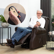 Sta-op stoel met massage- en warmtetherapie bediening