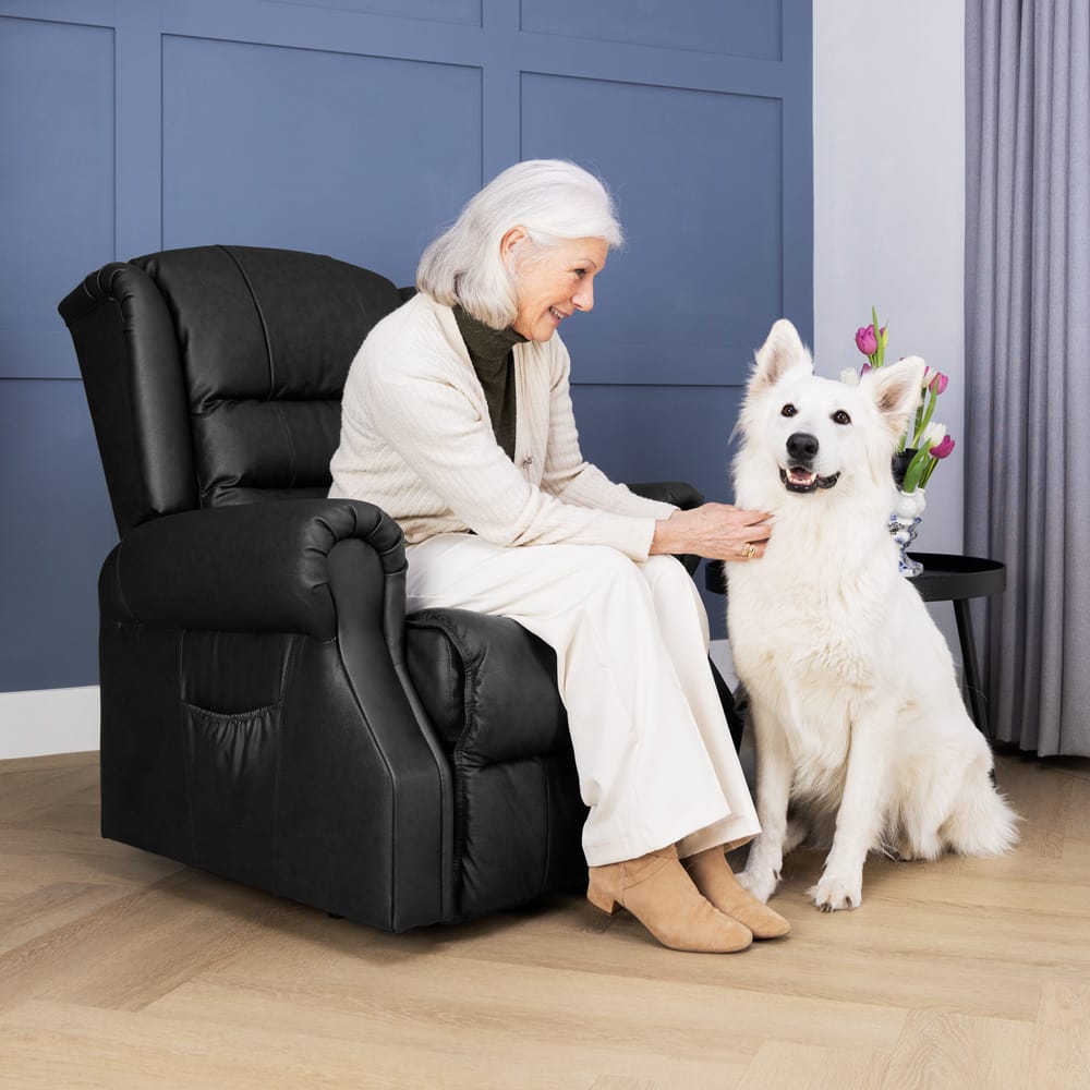 Fauteuil de verticalisation avec massage et thermothérapie