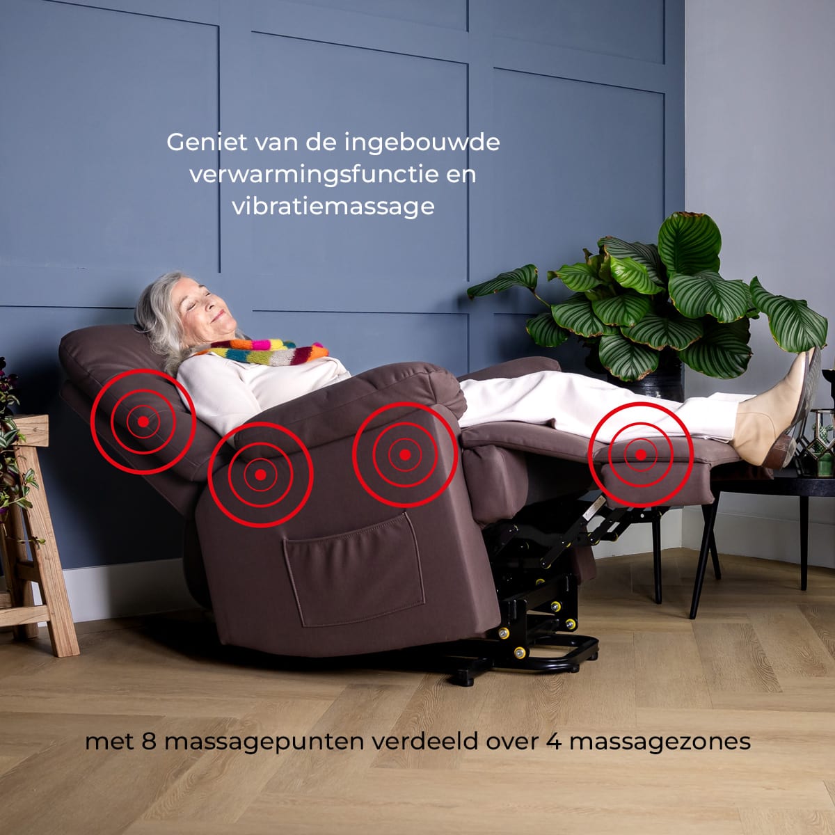 Vitadora sta-op stoel met verwarming en massage