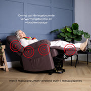 Vitadora sta-op stoel met verwarming en massage