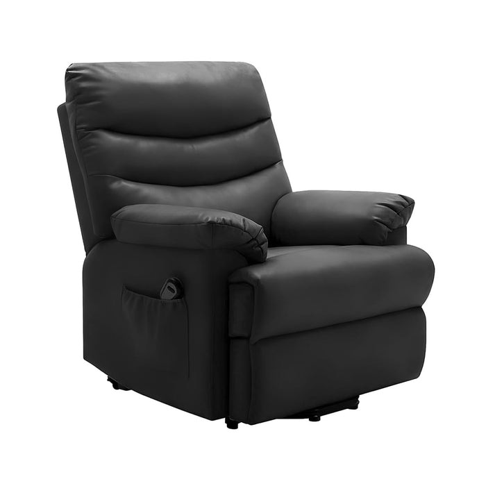 Zwarte Vitadora sta-op stoel met warmte en vibratie